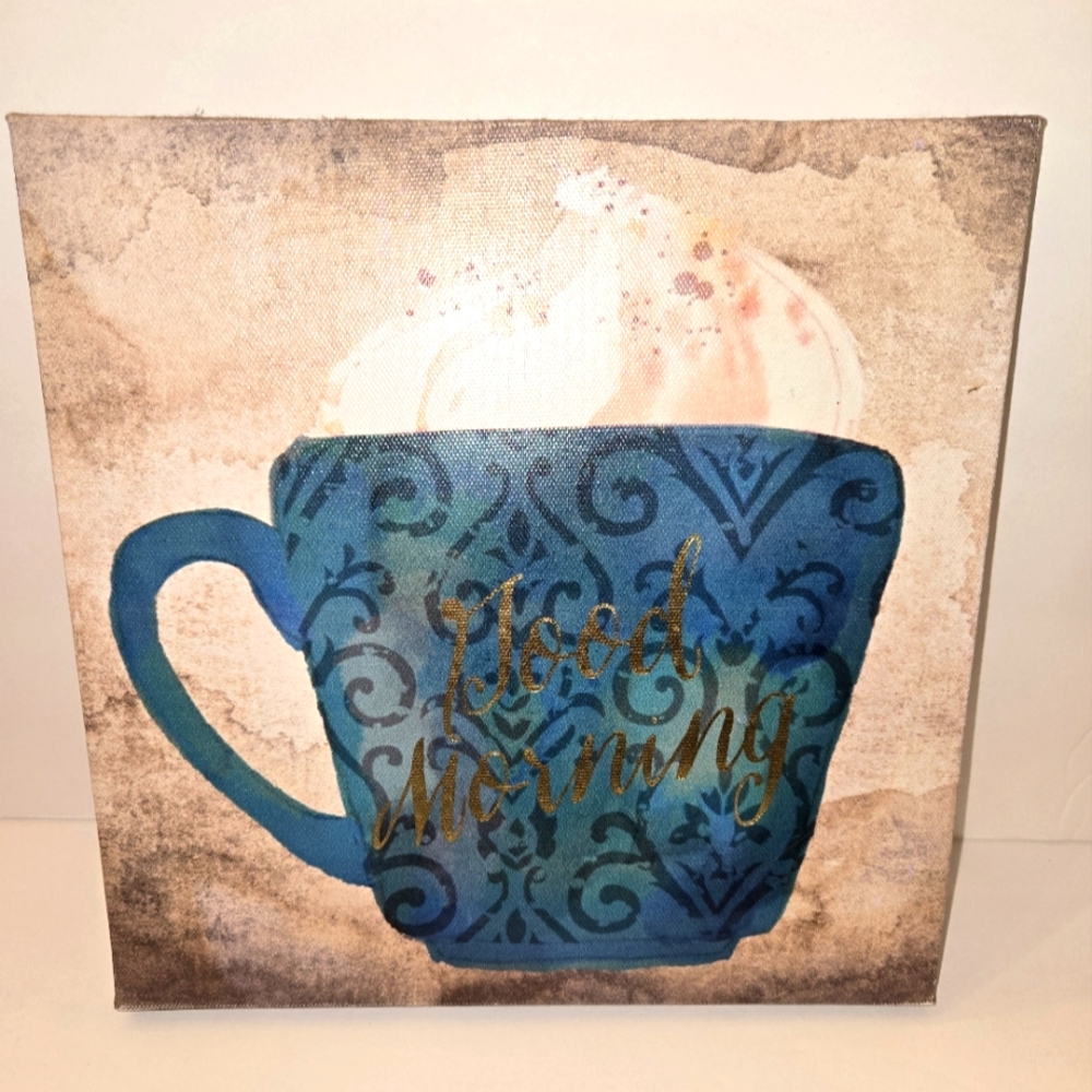 Wall Art/Decor Good Morning Coffee Mug Art 9x9